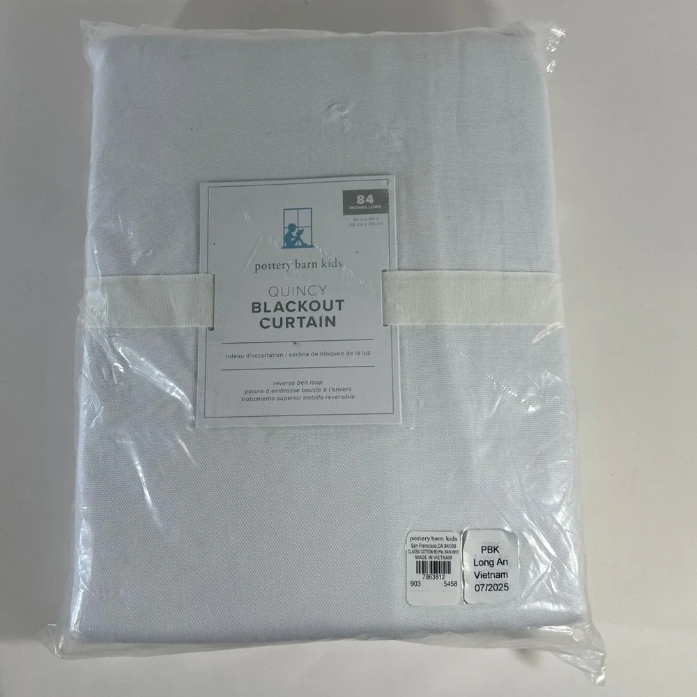 Pottery Barn Kids Quincy BlackOut Curtain 44 x 84